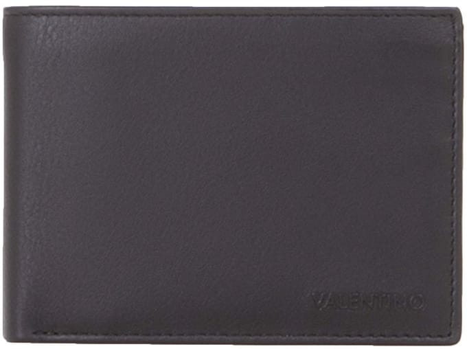 VALENTINO Leren Portemonnee Mandrin Wallet Nero Zwart