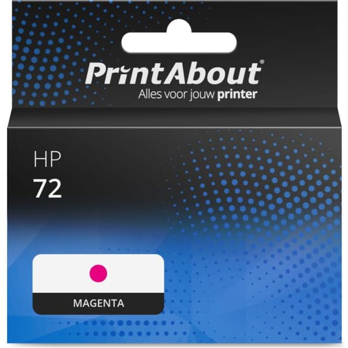 PrintAbout huismerk Inktcartridge 72 (C9372A) Magenta Geschikt voor HP