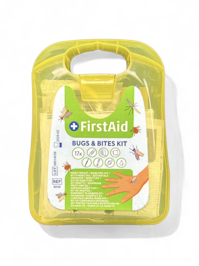 First Aid Bugs & Bites Kit- Insecten EHBO-set- 17- delig- Compact & Handig voor op Reis