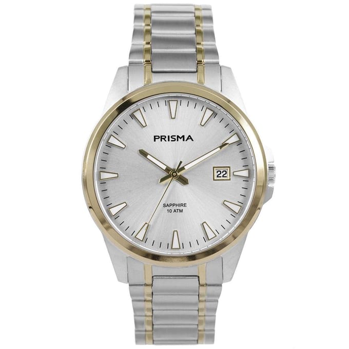 Prisma Horloge P.1722 Heren Titanium Bicolor Saffierglas
