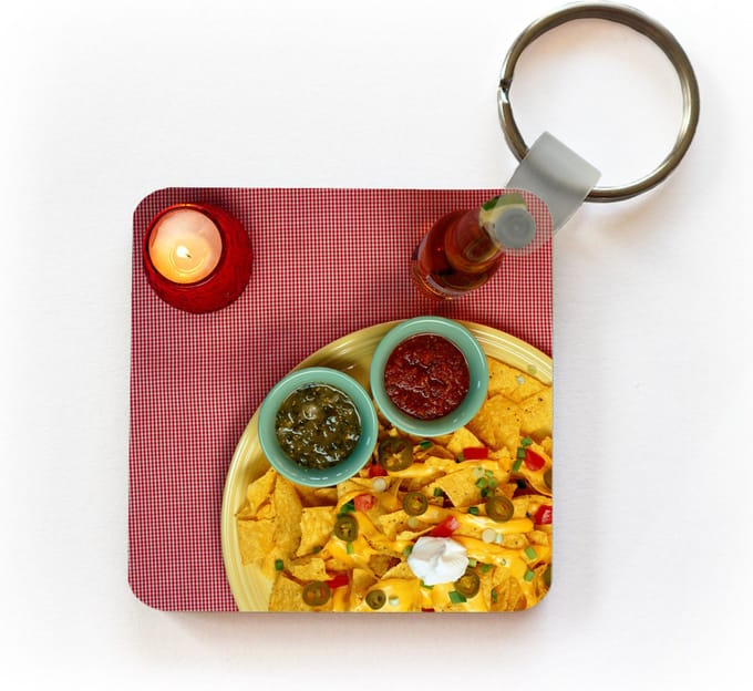 Sleutelhanger - Uitdeelcadeautjes - Heerlijke nacho's bij het diner - Plastic