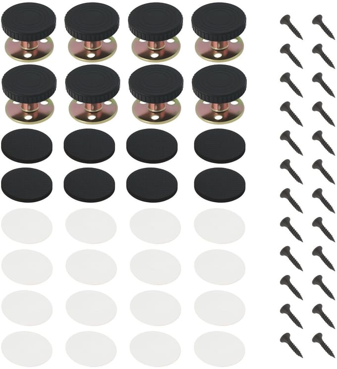 Dailygoods- Meubelvoeten Verstelbaar 28-40 mm - Meubelpoten Set van 8