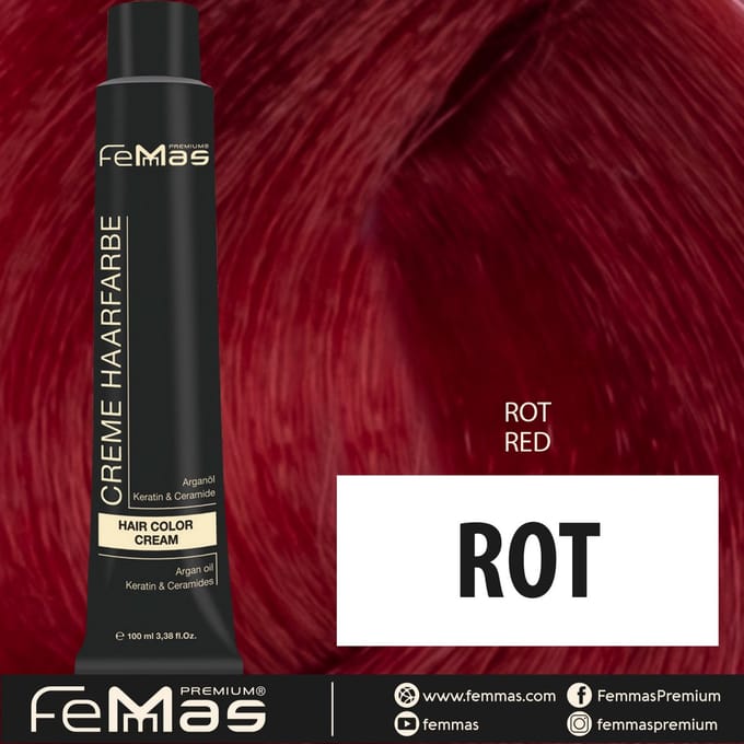 Femmas (Rood) - Haarverf - Puur & Mix - 100ml