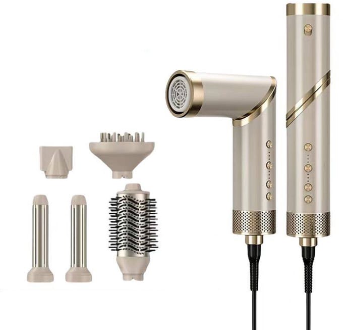 5 in 1 Föhn en Multistyler - met 5 verwisselbare accessoires