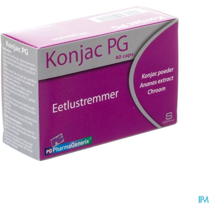 Konjac Pg Pharmagenerix Caps 40