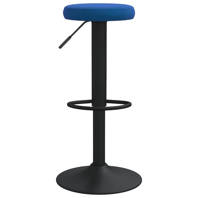 vidaXL - Barkrukken - 2 - st - fluweel - blauw
