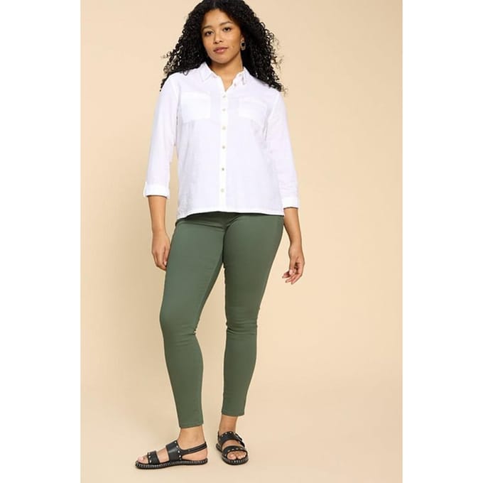 White Stuff Janey Jegging Mid Green Taglia: 8 | Jeans Slim Fit Outlet | Donna | Verde