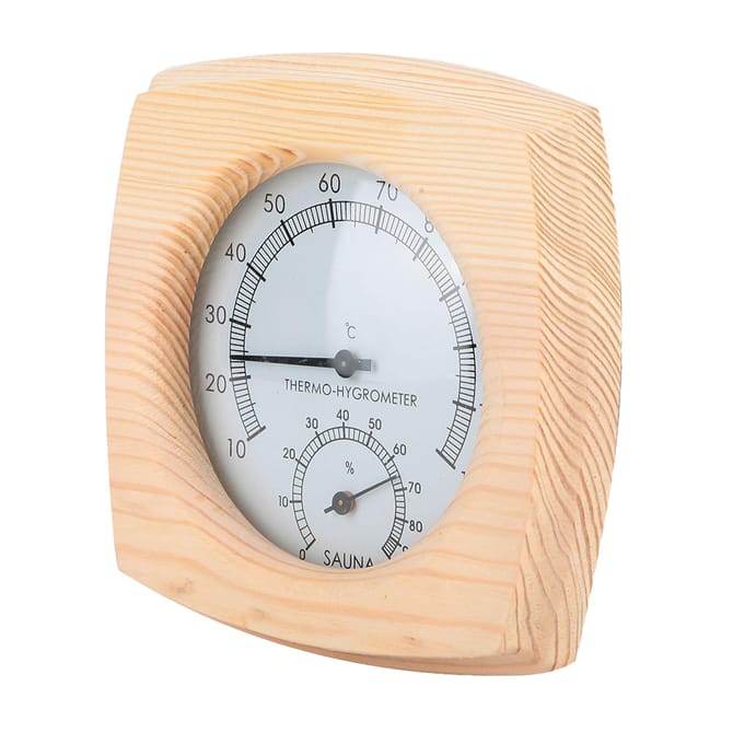 Digitale Thermometer Hygromenter Vochtigheidstemperatuurmeter voor Saunaruimte white