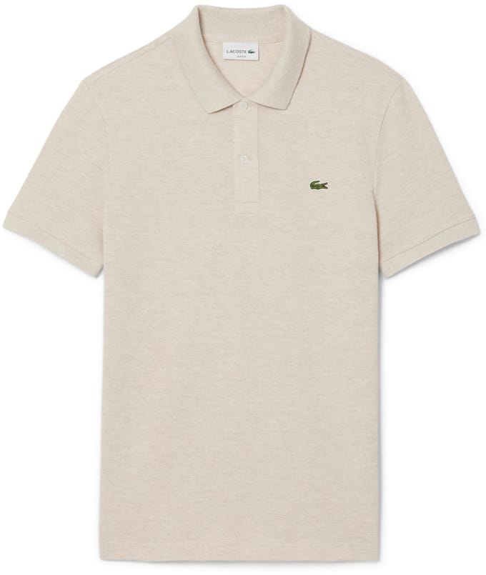 Lacoste Slim Fit polo - grijs beige