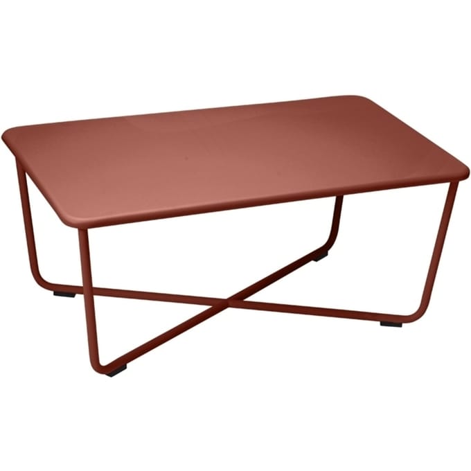 Fermob - CROISETTE lage tafel - 20 okerrood