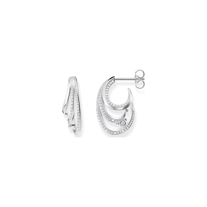 Thomas Sabo Dames-Oorhanger 925 Zilver Zirkonia One Size 88480937