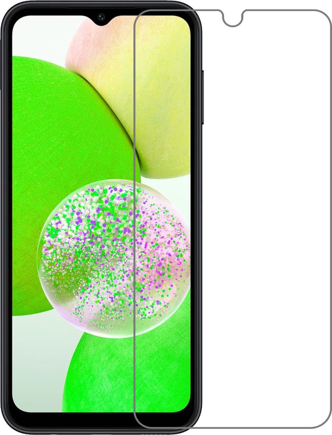 Screenprotector Geschikt voor Samsung Galaxy A14 - Extra Sterk - Beschermglas - Gehard Glas - Tempered Glass - Screen Protector