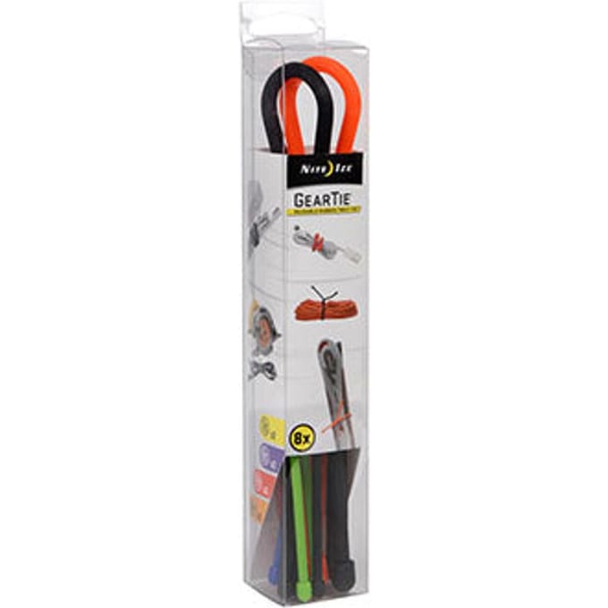 Nite Ize Gear Tie Box Assortment 8pcs   GTBA-A2-R8