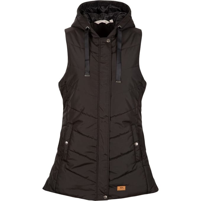 Trespass Dames/Dames Juniper Gewatteerd Gilet (Zwart)
