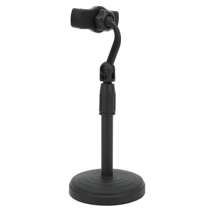 Multifunctionele Uitschuifbare Telefoonstandaard Hoogte Hoek Verstelbaar Mobiele Telefoon Standaard Houder voor Bureau black