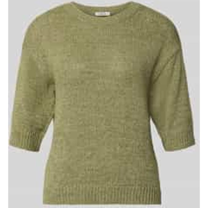 relaxed fit gebreide pullover van katoenmix