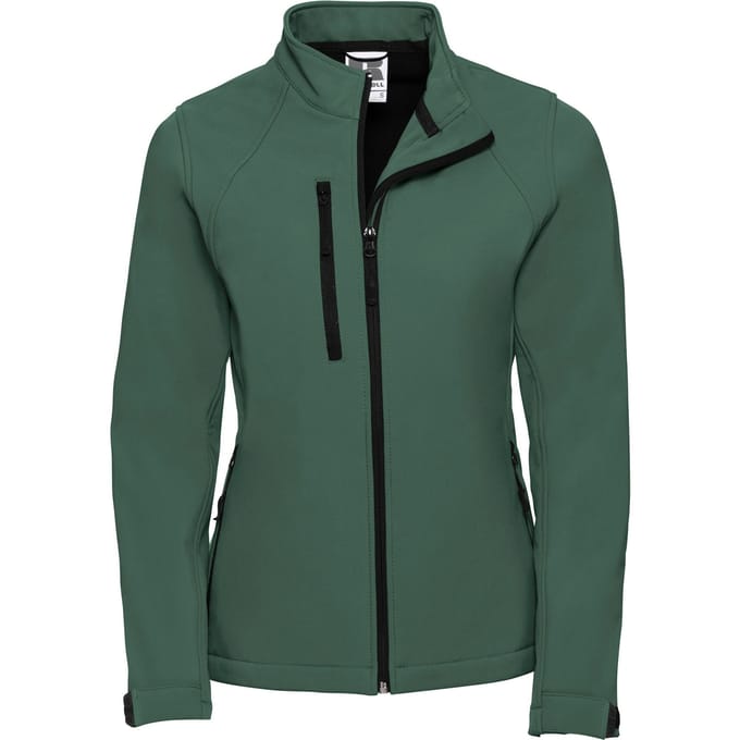 Russell Dames/dames Soft Shell-jas (Fles groen)