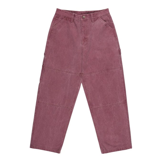 Element Big Carpenter Canvas Broek rood
