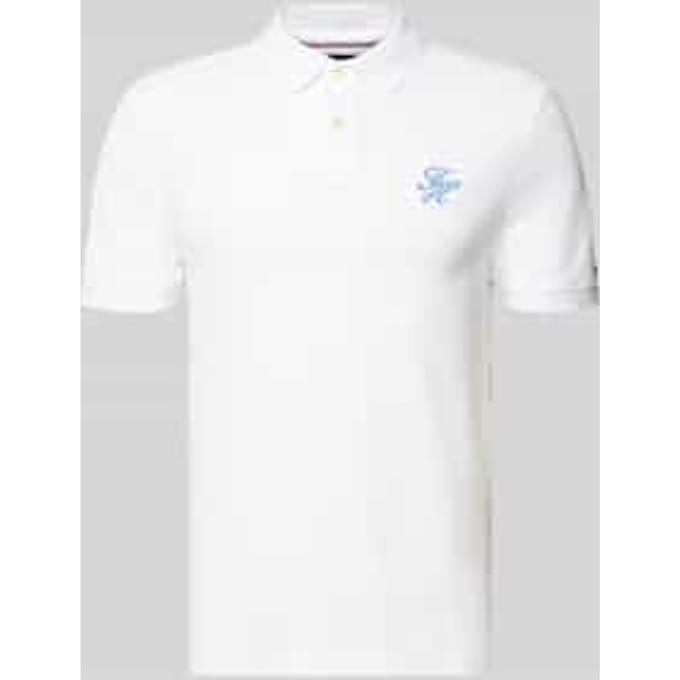 Tommy Hilfiger Th Script Regular Polo White Taglia: S | Polo Outlet | Uomo | Bianco