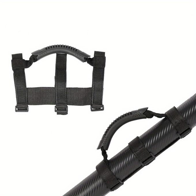 Opvouwbare Step Grip Ideaal voor Opvouwbare Steps En E-Bikes, Step Stuurhandvat Nylon Band, Handige Greep voor Steps zwart