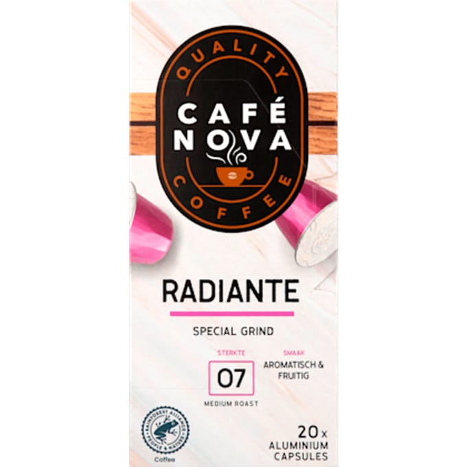 Koffiecups espresso radiante sterkte 7