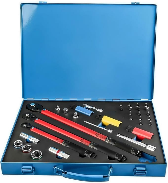 Momentsleutel Auto - Draaimomentsleutel Wielbouten - Dopsleutelset - Professioneel-set