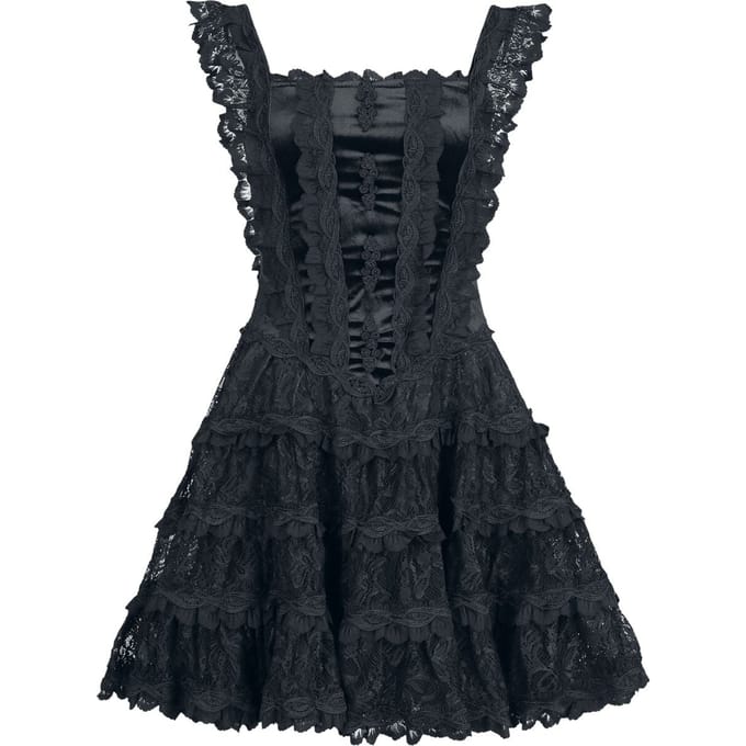 Sinister Gothic - Gothic Mini-jurk - Gothic Dress - L - voor Vrouwen - zwart