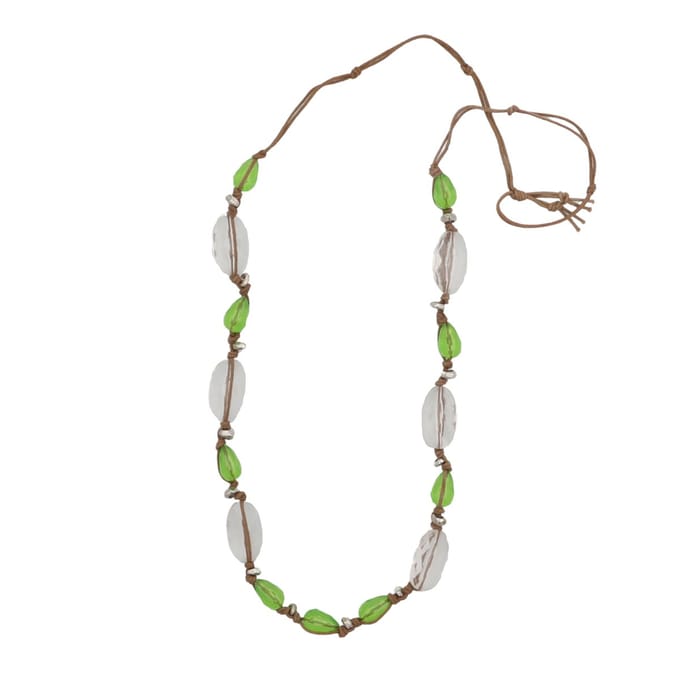 Behave - Ketting - Groen - Transparant - 100 cm lang