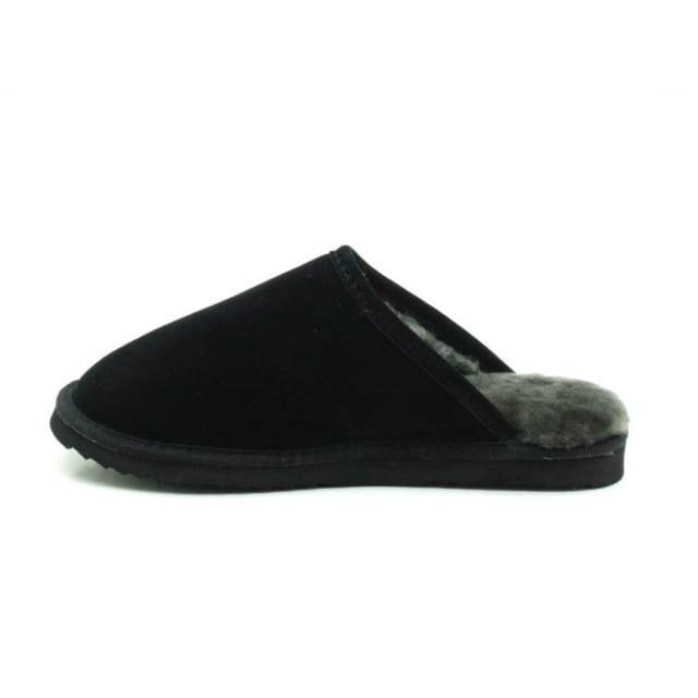 Warmbat Classic Unisex Suede Unisex Sloffen - Zwart