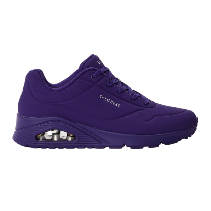 Skechers Dames Durabuck Uno Sneakers (Paars)