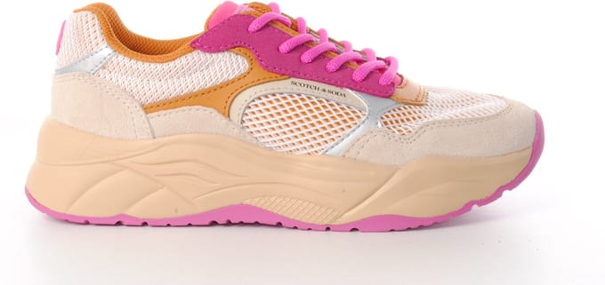 Scotch&Soda dames sneaker Celest 26 mesh beige rose