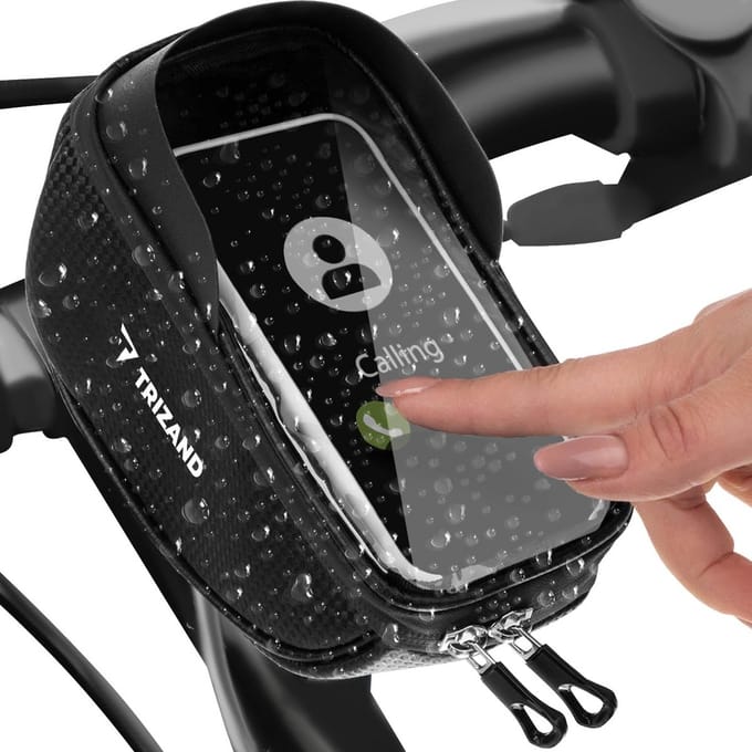 Waterdichte Fiets Tassen Set Frame- en Stuurtas voor Mobiele Telefoon