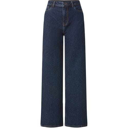ESMARA Dames jeans - Wide leg (Donkerblauw, 36)