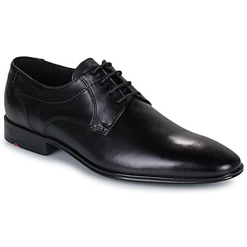Leren derbyschoenen met siernaden, model 'CORE'