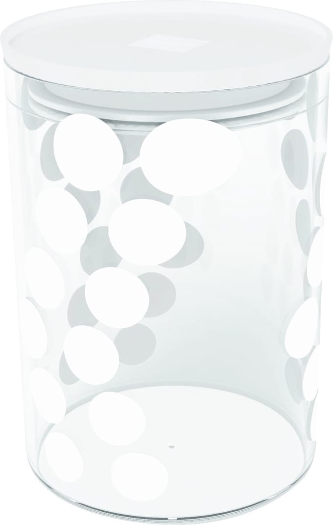 Zak!Designs - Dot Dot Voorraadpot 900 ml - Glas - Wit