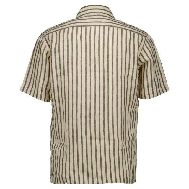 Seven Dials Finley 191 Shirt Ss Korte Mouw Overhemden Donkerbruin Sdl26113cr59