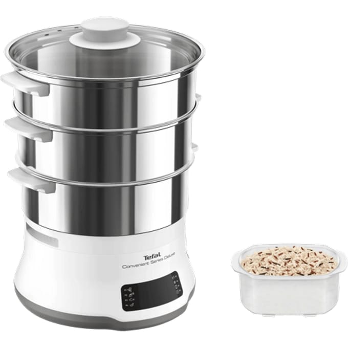 Tefal Convenient Series Deluxe VC502D - Stoomkoker - 3 Schalen - Timer - 900W