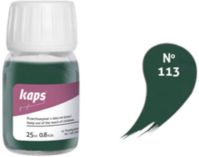 Kaps super color leer & kunstleer verf inc.cleaner - (113) Groen - 25ml