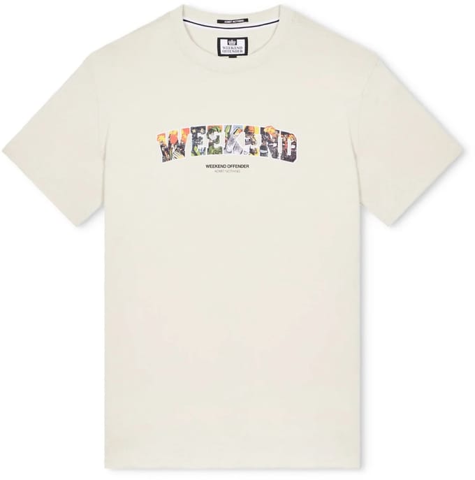 Weekend Offender - Saturday Graphic T-Shirt - Beige
