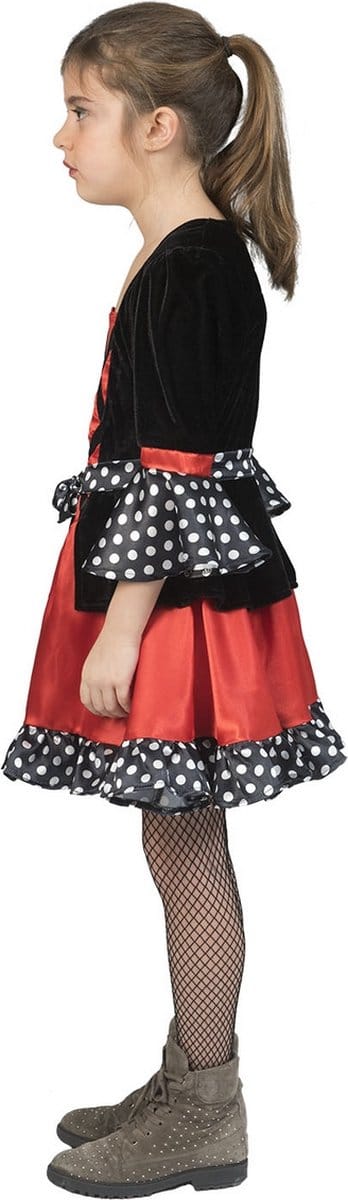 Heksen jurk Polka Dotty meisje