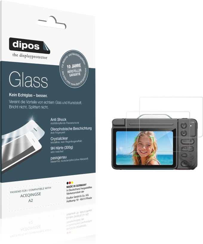 dipos – 2x Pantserfolie geschikt voor ACEQINGSE A2 | 9H Screenprotector
