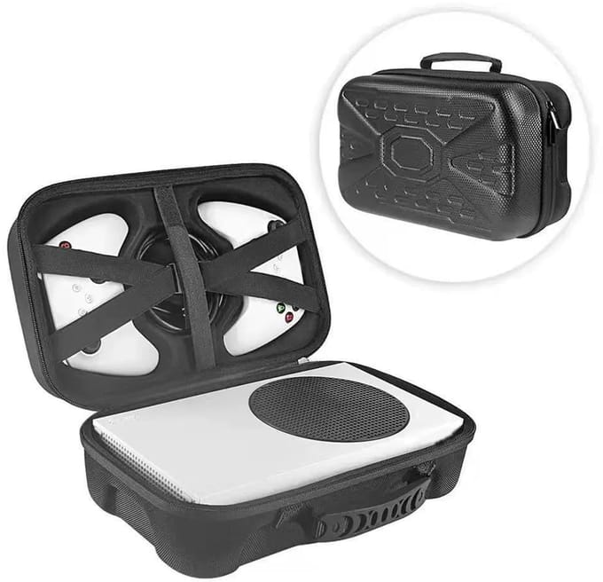 Dailygoods- Reiskoffer voor Series S-console - Draagbare Organizer - Waterdicht - Lichtgewicht - Gevoerde Binnenkant - Meerdere Compartimenten - Gameconsole Tas