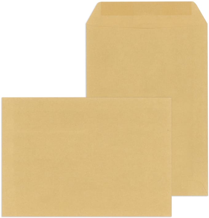 mailmedia enveloppen e4 gegomd zonder venster bruin