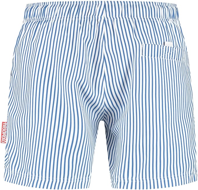 Blauw gestreepte zwembroek | Classic Stripes | Animaux Troupeau