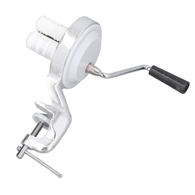Handmatige Macaroni Maker Aluminiumlegering Zilver Draagbaar Handmatig Aangedreven Noedelpersmachine voor white