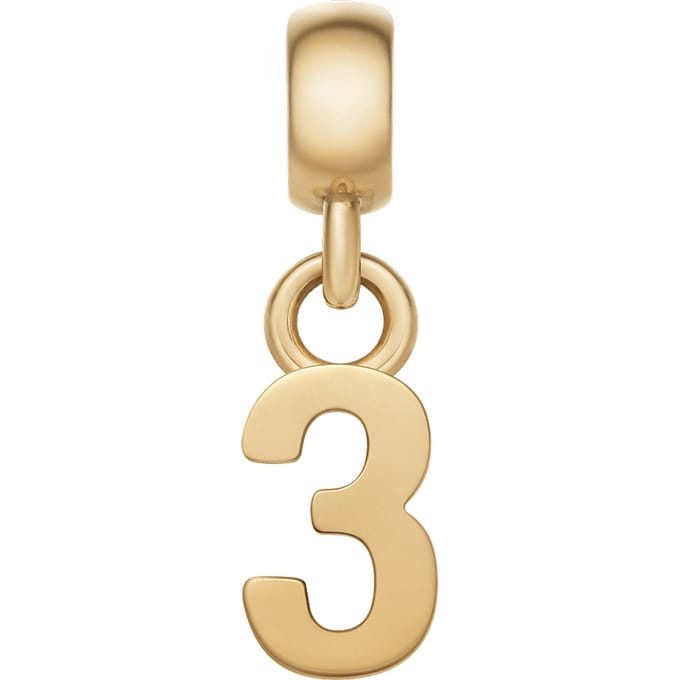 Daniel Wellington DW Charm Number 3 Gold