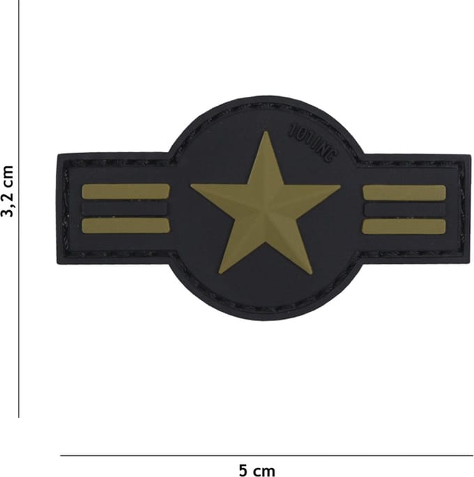 101 Inc Embleem 3D Pvc U.S. Air Force Groen  18073
