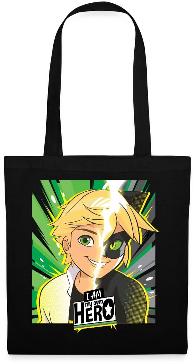 Miraculous I Am My Own Hero Adrien Cat Noir Tas van stof