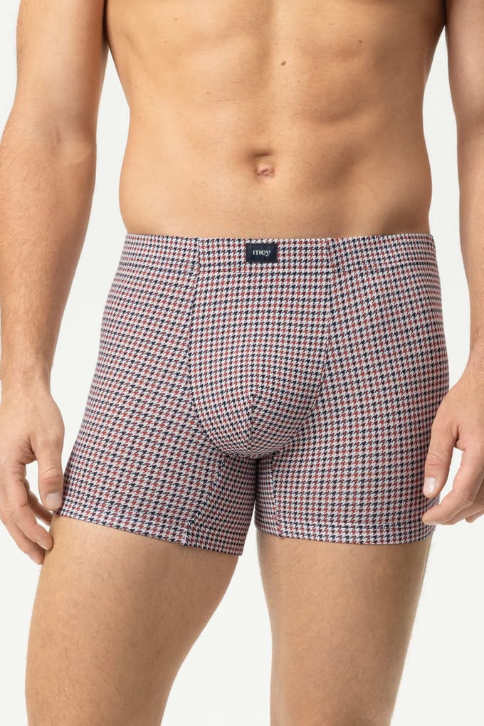 Long Shorty Serie Modern Houndstooth Yacht Blue