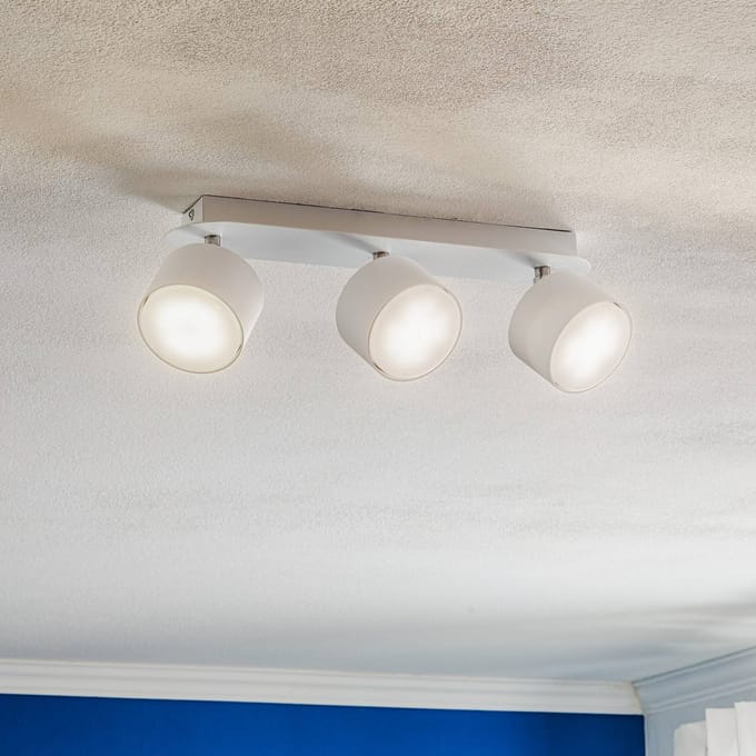 Eko-Light Plafondspot Cloudy 3-lamps wit